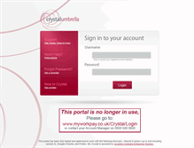 Tablet Screenshot of portal.crystalumbrella.com